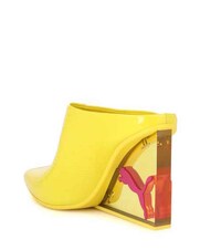 Vibrantly Chic Leather Mules Image 3