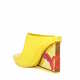 Vibrantly Chic Leather Mules Image 3