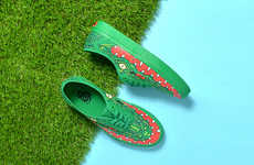 Alligator-Illustrated Casual Sneakers