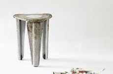 Upcycled Paper Pulp Stools
