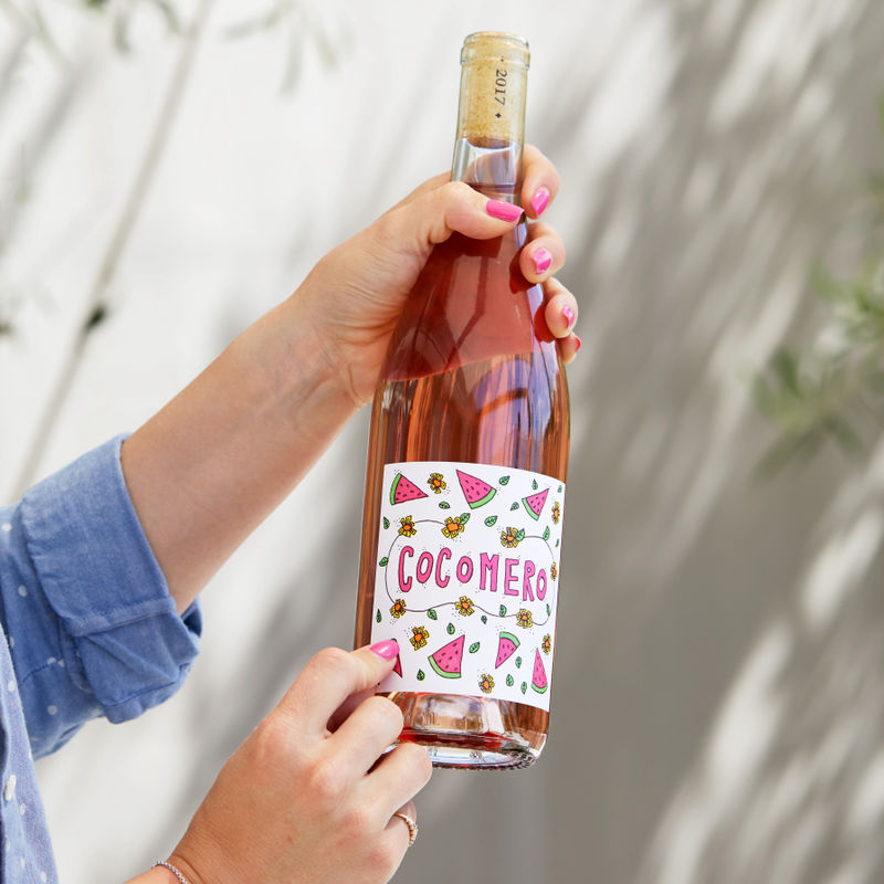 Scratch-n-Sniff Rosé Bottles