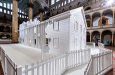 Immersive All-White Architectural Exhibitions