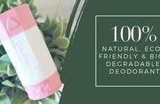 Natural Biodegradable Packaging Deodorants