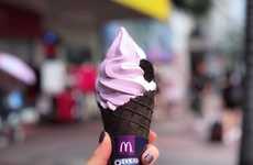 Lilac-Colored Soft Serve