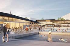 Design-Forward Floating Swimming Pools