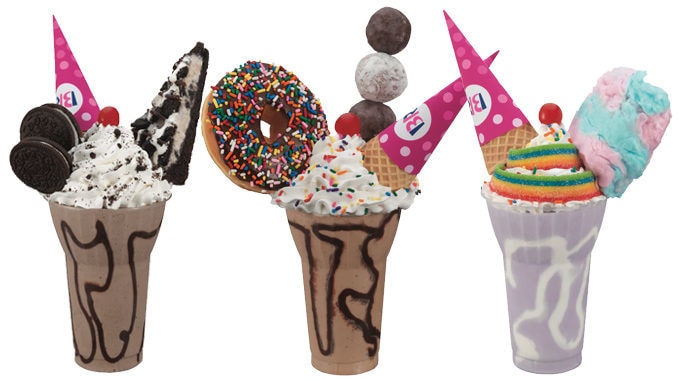 Treat-Topped Milkshakes