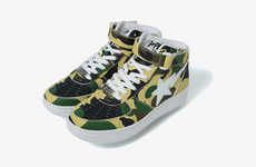 Bold Camouflage Mid-Tops
