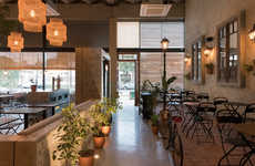 Street-Style Rustic Pizzeria Interiors