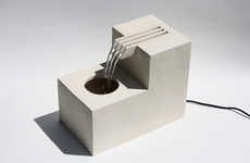 Ceramic Comb-Resembling Fountains