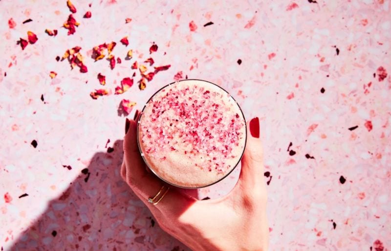 Iced Rose Lattes