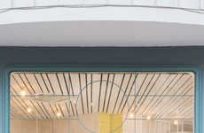 Cheerful Lemony Cafe Interiors