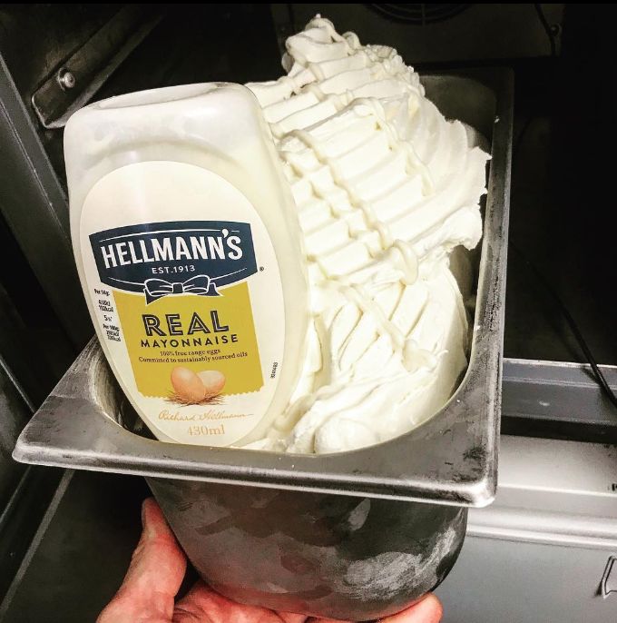 Creamy Mayonnaise Ice Creams