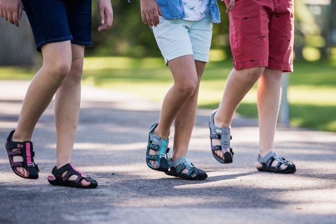 Expanding Adjustable Youth Sandals