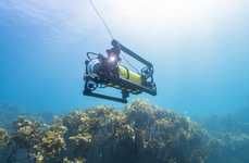 Futuristic Underwater Camera Drones