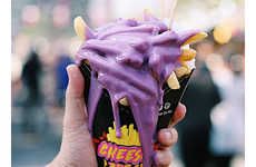 Purple Cheese-Topped Fries