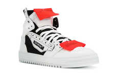 Fabric Patch-Accented Sneakers