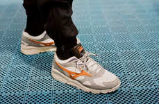 Understated Gold-Accented Sneakers