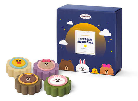 Cute Ice Cream Mooncakes