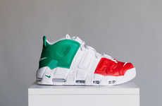 Italian Flag Basketball Sneakers