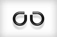 Curved Wireless Earbud Silhouettes