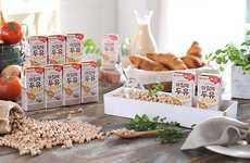 Heatable Protein-Enriched Soy Milks