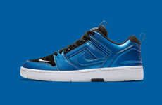 Glossy Electric Blue Sneakers