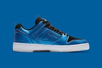 Glossy Electric Blue Sneakers Image 5