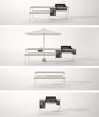 Grill-Incorporated Picnic Tables Image 5