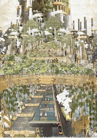 Illustrated Corporate Utopia Concepts Image 6
