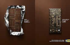 Furniture-Inspired Chocolate Advertisements