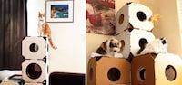 Connectable Cardboard Cat Condos Image 3