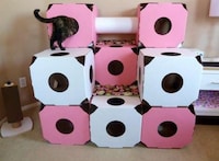 Connectable Cardboard Cat Condos Image 4