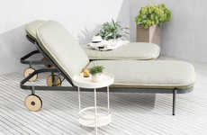 Luxurious Poolside Sunchairs