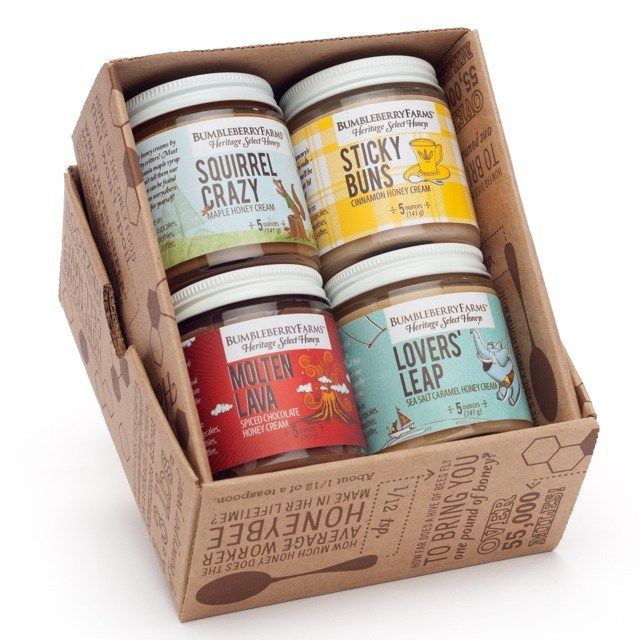 Flavored Honey Cream Spreads