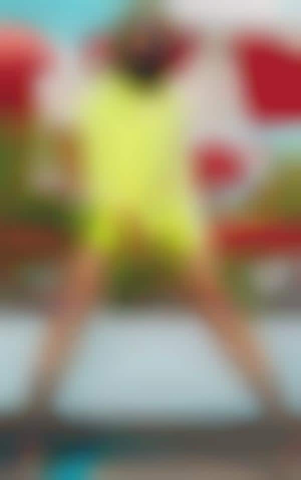 Highlighter Yellow Bike Shorts
