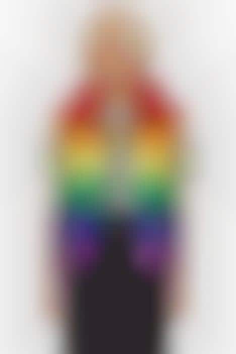 Rainbow-Clad Designer Outerwear