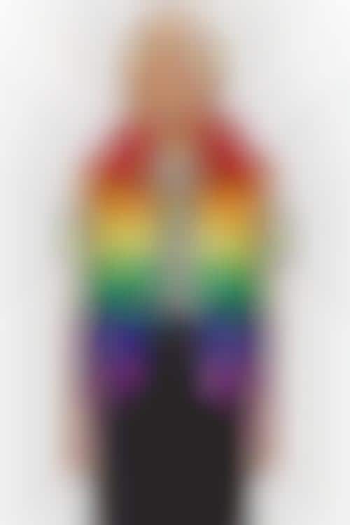Rainbow-Clad Designer Outerwear