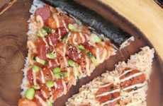 Seaweed-Crusted Sushi Pizzas