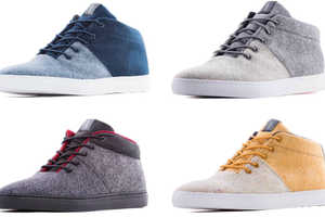 Sustainable Wool High-Top Shoes