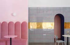 Stylish Pink Brunch Cafes