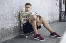Dual-Suede Skateboarding Shoes