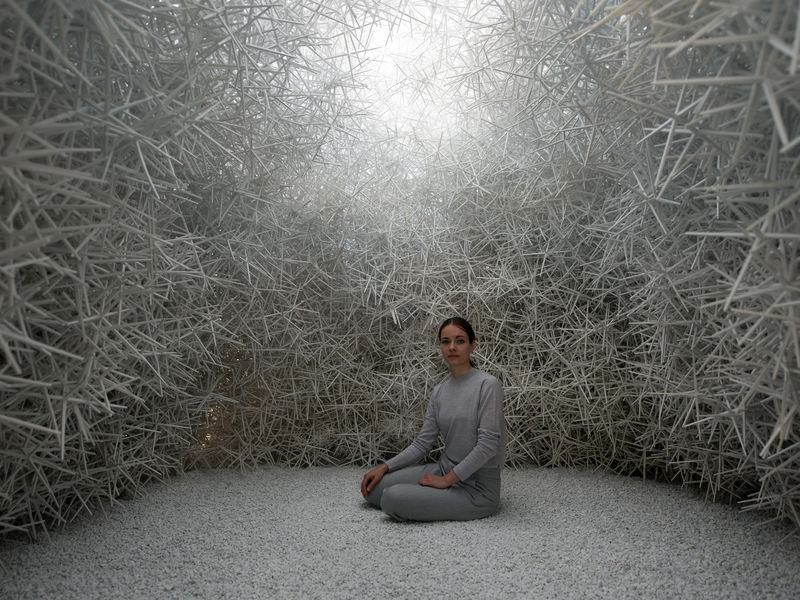 Spiky Recycled Pavilion Structures