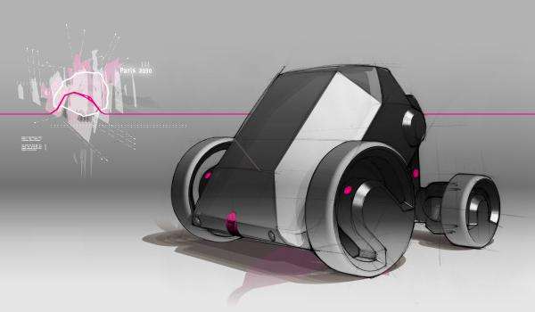 Diamond-Shaped Futuristic Cars