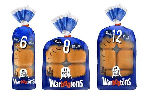 Spooky Prepackaged Bread Branding