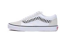 Checker-Detailed Casual Sneakers