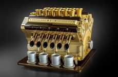 Exquisite Engine-Inspired Espresso Machines