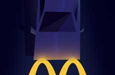 Minimalist Fast Food Ads