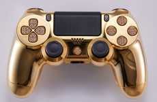 Gold-Wrapped Game Controllers