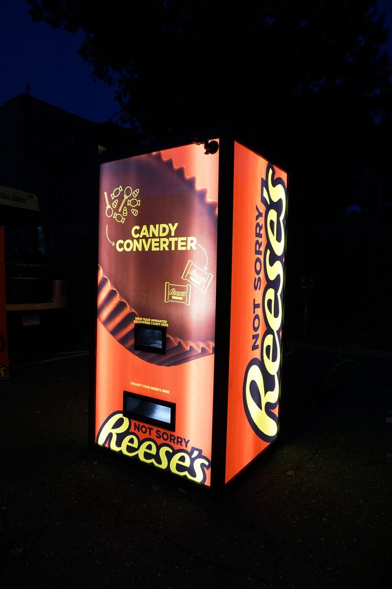 Halloween Candy-Exchanging Machines