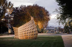 Robot-Made Wooden Benches